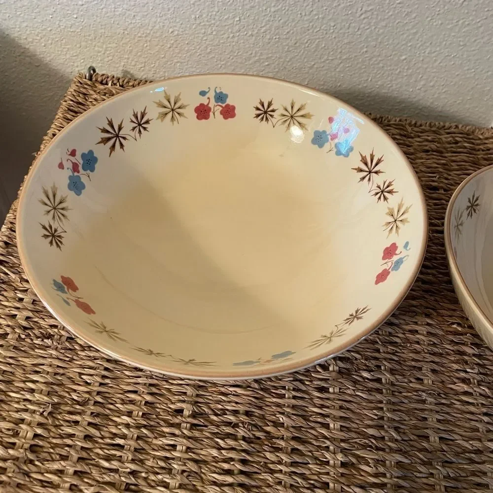Franciscan Larkspur 1950’s Serving Bowls Set
